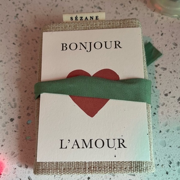 NWOT Host Pick Sézane Paris Linen Mini Wallet - Picture 1 of 5